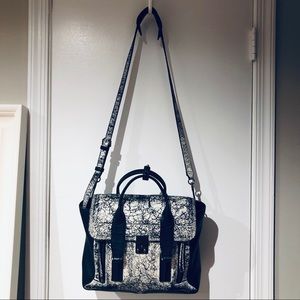 3.1 Phillip Lim Pashi black and white bag